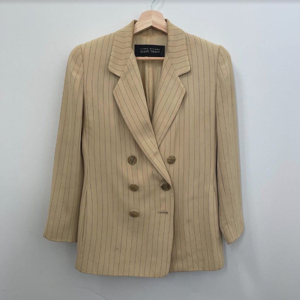 Ellen Tracy Pinstripe Blazer